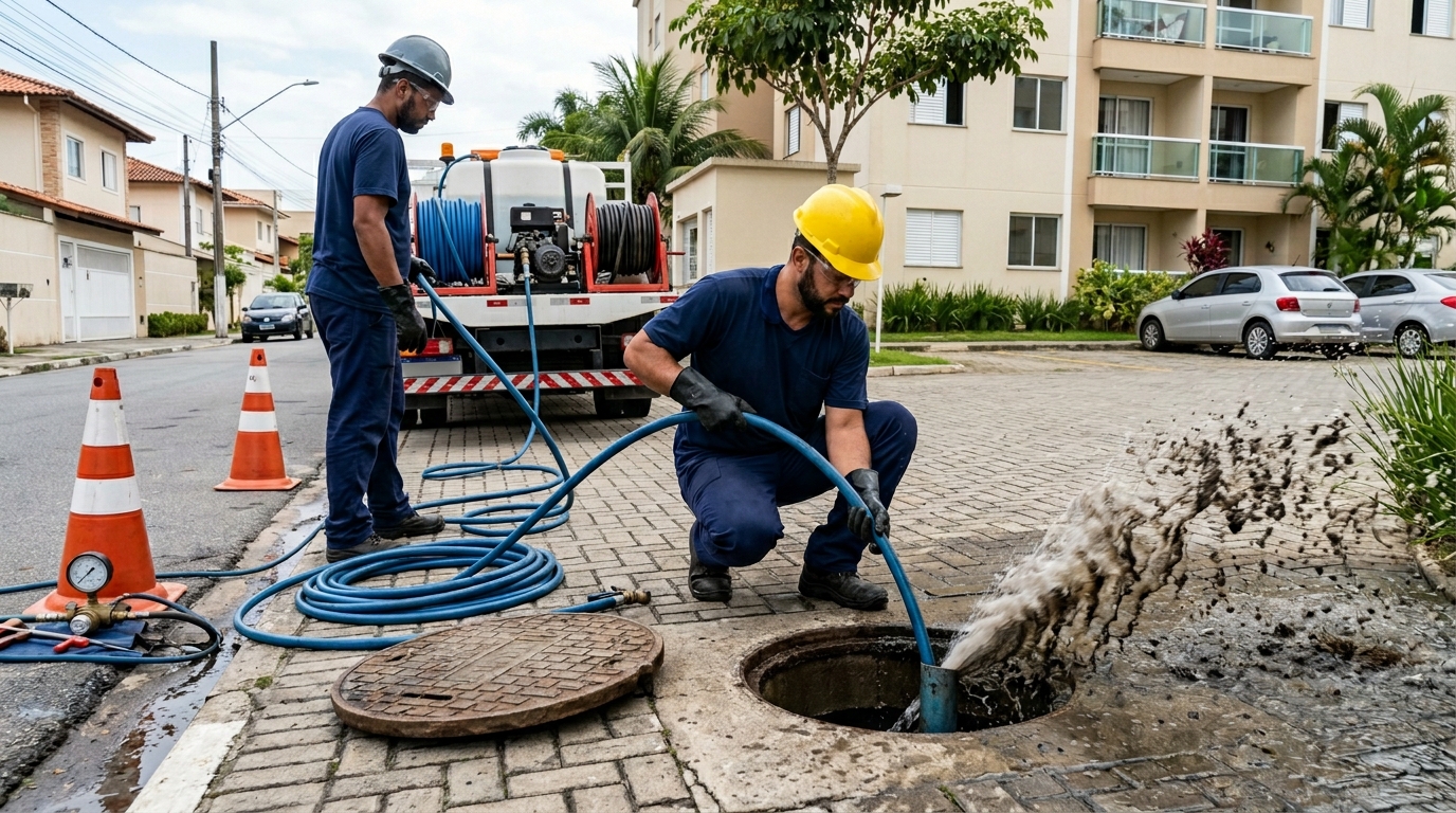 Desobstrução com Alta Pressão em Juiz de Fora‑MG